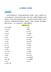 22.主题阅读-自然地理-2025年中考英语一轮复习阅读理解精讲精练(通用版)