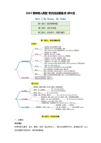 人教版（2024）七年级下册（2024）Unit 2 No Rules, No Order练习题