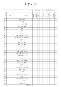 25春人教版英语七年级下册单词短语句子默写unit3艾宾浩斯练习