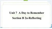 初中英语人教版（2024）七年级下册（2024）Unit 7 A Day to Remember教学ppt课件