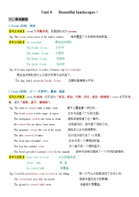 牛津译林版（2024）七年级下册（2024）Module 2 A wonderful worldUnit 6 Beautiful landscapes优质学案设计