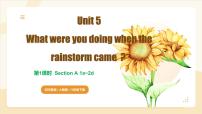 初中英语人教版（2024）八年级下册Unit 5 What were you doing when the rainstorm came? Section A示范课ppt课件