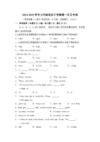 2024-2025学年人教版七年级英语下学期第一次月考卷