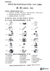 2024年贵州省中考英语真题试题