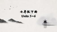 译林版中考英语一轮复习 七年级下册 Units5~6 课件