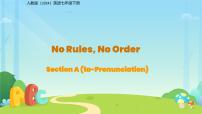 初中人教版（2024）Unit 2 No Rules, No Order背景图ppt课件