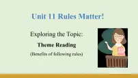 初中英语仁爱科普版（2024）七年级下册（2024）Unit 11 Rules Matter !教学课件ppt