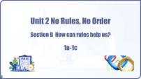 初中英语Unit 2 No Rules, No Order课文ppt课件