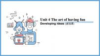 初中英语外研版（2024）七年级下册（2024）Developing ideas教课内容课件ppt
