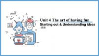 初中英语外研版（2024）七年级下册（2024）Unit 4 The art of having funStarting out多媒体教学ppt课件