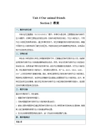 沪教牛津版（2024）七年级下册（2024）Unit 4 Our animal friendsSection 2教案及反思