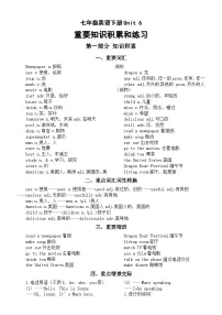 初中英语人教版（2024）七年级下册（2024）Unit 6 Rain or Shine当堂达标检测题
