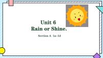 初中英语人教版（2024）七年级下册（2024）Unit 6 Rain or Shine背景图课件ppt
