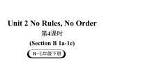 初中人教版（2024）Unit 2 No Rules, No Order教学课件ppt
