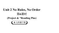 初中英语人教版（2024）七年级下册（2024）Unit 2 No Rules, No Order教学ppt课件