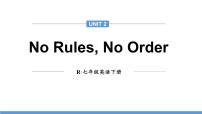 初中英语人教版（2024）七年级下册（2024）Unit 2 No Rules, No Order教学课件ppt