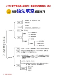 2025年中考英语三轮复习：语法填空答题技巧 讲义（含练习题及答案解析）