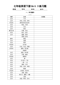 牛津译林版（2024）Unit 3 My hometown课后测评