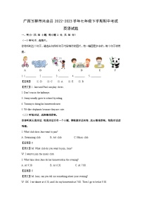 广西玉林市兴业县2022-2023学年七年级下学期期中考试英语试卷（解析版）