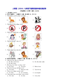 人教版（2024）七年级下册英语期中模拟测试卷（含答案）