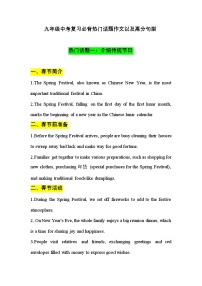 中考英语复习必背热门话题作文以及高分句型讲义