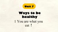 初中英语Lesson 1 You are what you eat!示范课课件ppt