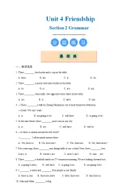 沪教牛津版（2024）Section 2 Exploring and applying rules (Grammar)优秀综合训练题