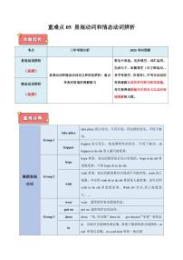重难点05 易混动词和情态动词辨析试卷（原卷+解析）-2025年中考英语【热点·重点·难点】专练（全国通用）