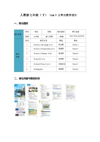 初中英语人教版（2024）七年级下册（2024）Unit 5 Here and Now教案设计