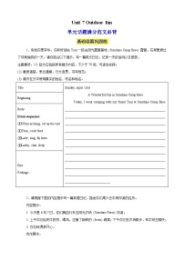 英语七年级下册（2024）Module 2 A wonderful worldUnit 7 Outdoor fun精品复习练习题