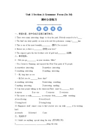 英语人教版（2024）Grammar Focus精品同步训练题