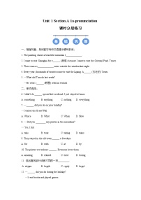 初中英语人教版（2024）八年级上册（2024）1a-1d精品课时练习