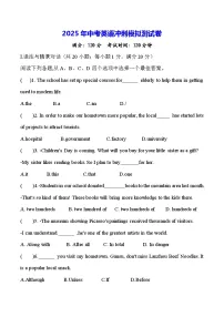 2025年中考英语冲刺模拟测试卷（含答案）