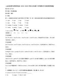山东省青岛市西海岸2024-2025学年七年级下学期期中考试英语英语试卷（解析版）