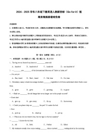 （期末培优卷）期末高频易错培优卷-2024 - 2025学年八年级下册英语人教新目标（Go for it）版（含答案解析）
