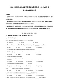 （期末培优卷）期末全真模拟培优卷-2024 - 2025学年八年级下册英语人教新目标（Go for it）版（含答案解析）