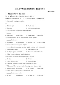 2025届中考英语模拟卷（无听力） 【西藏专用】