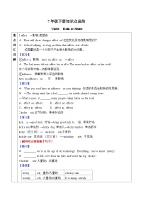 人教版（2024）Unit 6 Rain or Shine同步练习题