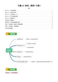 2025年中考英语专项复习讲义专题15 冠词(清单+专练)(原卷版)