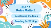 英语仁爱科普版（2024）Unit 11 Rules Matter !教学课件ppt