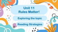 仁爱科普版（2024）七年级下册（2024）Unit 11 Rules Matter !教学ppt课件