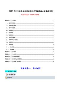 英语(安徽专用)-2025年中考英语《考试押题猜想》试题（含答案、无听力音频）