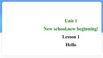 冀教版（2024）七年级上册（2024）Lesson 1 Hello !说课ppt课件
