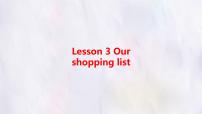 冀教版（2024）七年级上册（2024）Lesson 3 Our shopping list背景图ppt课件