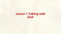 冀教版（2024）七年级上册（2024）Unit 7 Days and monthsLesson 1 Talking with Zack教学演示ppt课件