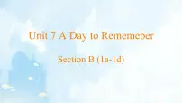 初中人教版（2024）Unit 7 A Day to Remember优秀ppt课件