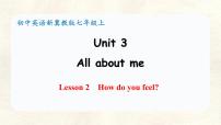 初中英语Lesson 2 How do you feel?背景图ppt课件