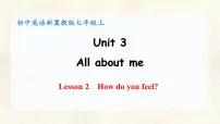初中英语Lesson 2 How do you feel?背景图ppt课件
