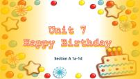 初中英语人教版（2024）七年级上册（2024）Unit 7 Happy Birthdays Section A课堂教学课件ppt