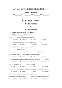2025年八年级英语下学期期末模拟卷（三）（湖北通用）含答案解析